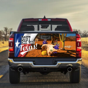 Texas New Truck Tailgate Decal Sticker Wrap Bluebonnet NNT397TD