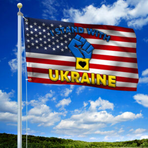 American Grommet Flag I Stand With Ukraine BNL525GF