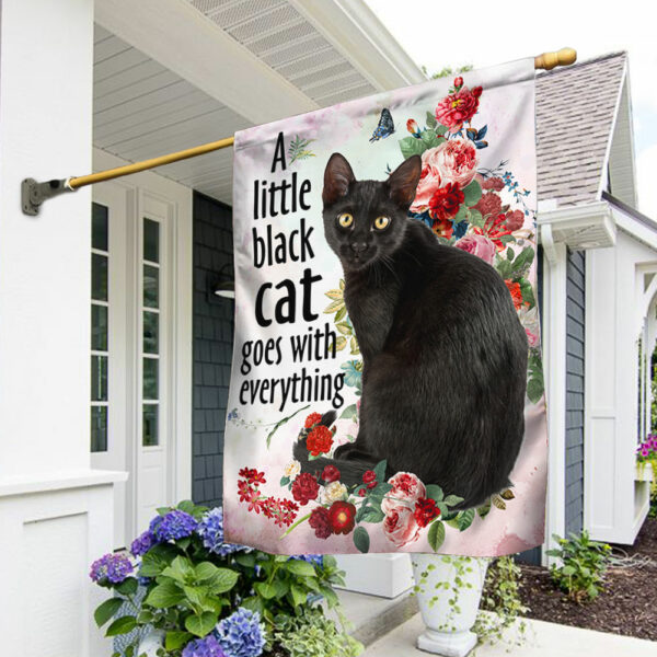 Black Cat Flag, A Little Black Cat Goes With Everything QNN709F