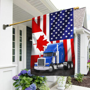 Freedom Convoy 2022 Flag, Truckers For Freedom, Canadian Trucker, Canadian American Flag QNN703F