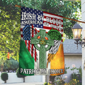 Irish American Flag Irish By Blood American By Birth Patriot By Choice LHA2048F