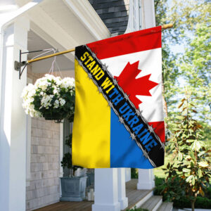 Stand With Ukraine, Canada Ukraine Flag THB3781Fv1