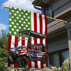 Golf Car American Flag LHA2126F
