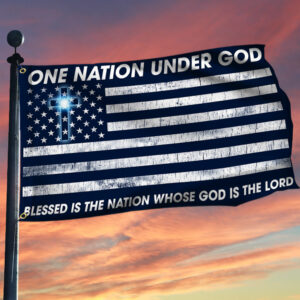 Jesus Flag One Nation Under God Patriotic Grommet Flag TRL1873GF