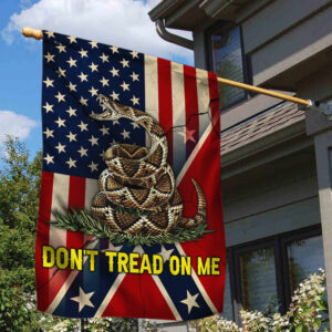 Gadsden Confederate Dixie Flag Don't Tread On Me LHA2132F