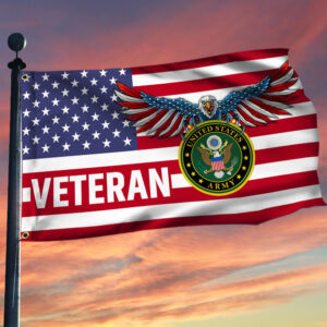 US Army Flag United State Army American Eagle Veteran Grommet Flag TRL1822GFv2