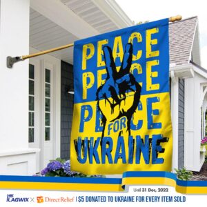 Peace For Ukraine Flag THH3842Fv1