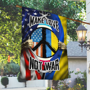 American Ukraine Flag Make Love Not War TTV539F
