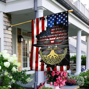 Viking American Flag American Grown With Viking Roots  LHA2108F