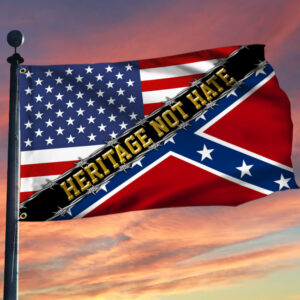 Heritage Not Hate. Confederate American Grommet Flag THB3824GF