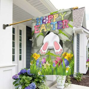 Easter Bunny Flag Happy Easter DBD3431F