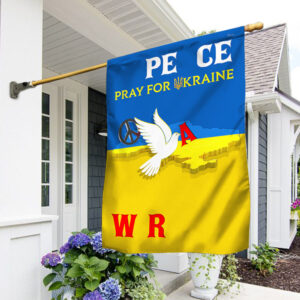 Stand With Ukraine Flag Pray for Ukraine. Stop War. Peace In Ukraine. Ukraine Peace Dove MLH2294F