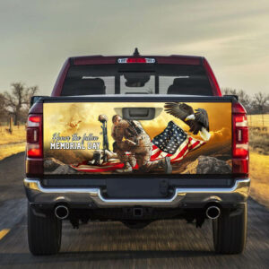 United States Veteran. Honor The Fallen. Memorial Truck Tailgate Decal Sticker Wrap THB3072TD