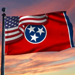 Tennessee Flag American Tennessee Grommet Flag TRV1683GFv11