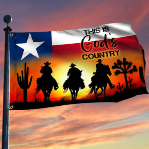 Texas Grommet Flag This Is God's Country NNT467GF