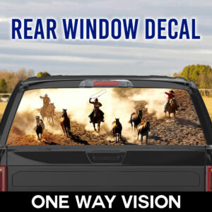 Cowboy Horse Rear Window Decal TRL1844CD