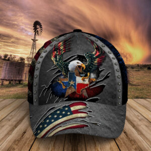Texas Eagle American Patriot Cap THN3786BC