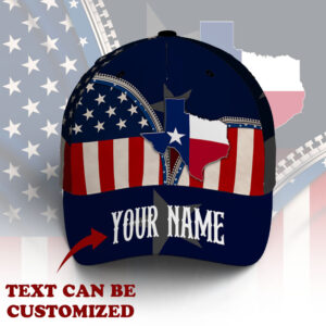 Personalized Texas Baseball Cap State Of Mind BNT539BCCT