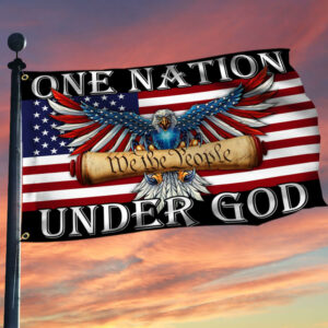 One Nation Under God American Eagle Grommet Flag THB3602GFv3