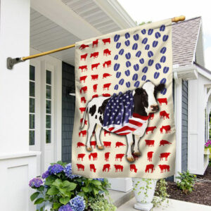 Cow Flag Dairy Cattle American Flag QTR15F