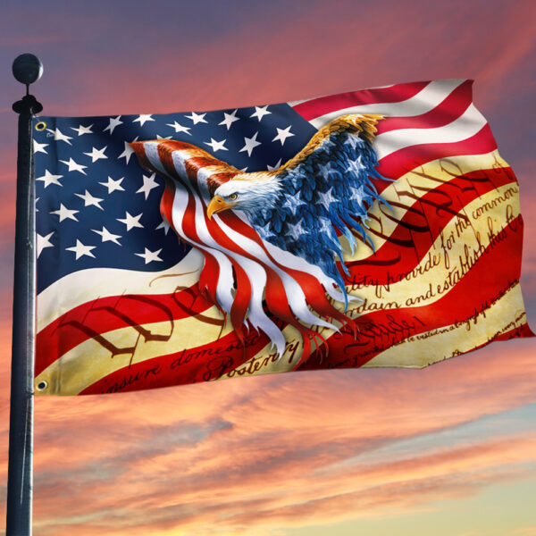American Eagle Grommet Flag We The People BNN37GF