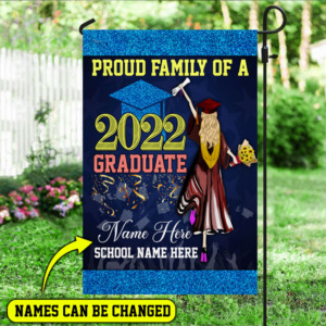 Personalized Senior 2022 Flag Proud Family Of A 2022 Graduate MLN05FCT