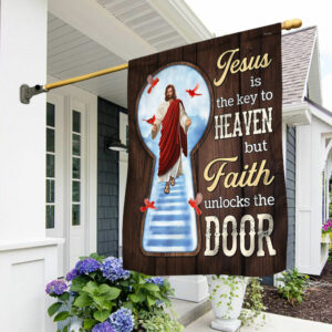 Jesus Is The Key To Heaven Flag TPT44F