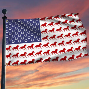 American Horse Grommet Flag MLN77GF