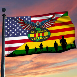 Vietnam Veteran Flag American Eagle Vietnam Veteran American Grommet Flag QTR43GF
