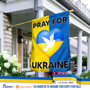Pray For Ukraine Flag TPT38F