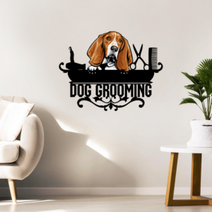 Custom Dog Personalized Metal Sign Custom Dog Grooming BNN33MSCT