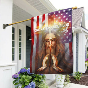 One Nation Under God Cross American Flag PMM1304F