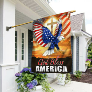 Jesus American Eagle Flag God Bless America BNN20F