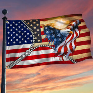Eagle American Grommet Flag One Nation Under God BNN81GFv1