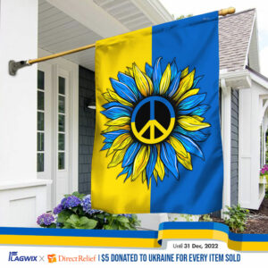Ukrainian Flag Sunflower Ukraine Flag QTR03F