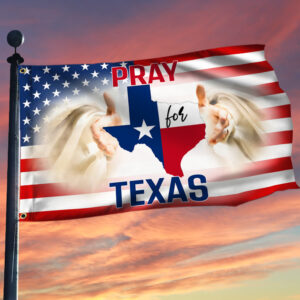 Texas Grommet Flag Pray For Texas BNN173GF