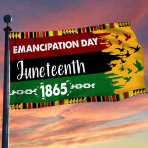 Juneteenth Grommet Flag Emancipation Day 1865 BNN144GF