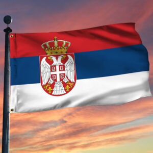 Serbian Flag Serbia Grommet Flag QTR142GF