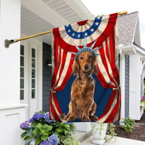 Dachshund Flag Happy Independence Day For 4th Of July BNN118F