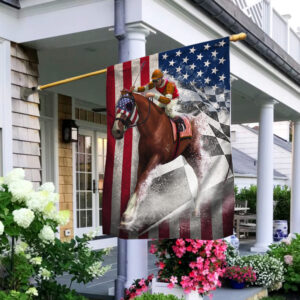 Horse Racing American Flag BNN168F