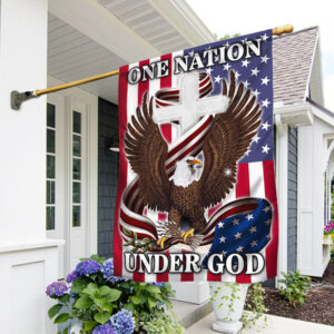 Jesus American Flag One Nation Under God BNN123F