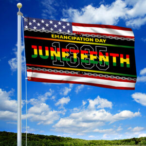 Juneteenth Grommet Flag Emancipation Day 1865 BNN131GF