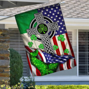 Irish Celtic Knot Cross Flag MLH1371Fv1