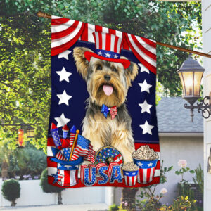 Yorkshire Terrier 4th Of July Flag Yolo LNT108F
