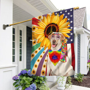 Labrador Retriever Dog Flag Dog Day Flag Hippie LNT176F