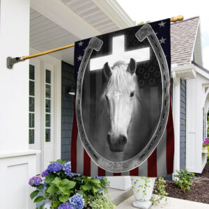 Horse Flag Jesus And White Horse BNN93Fv1