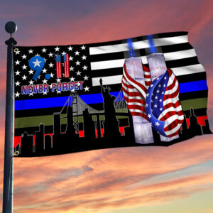 911 Patriot Day Grommet Flag September 11 Attacks Never Forget 9/11 TQN152GF