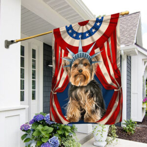 Yorkshire Terrier Flag Happy Independence Day For 4th Of July BNN118Fv2