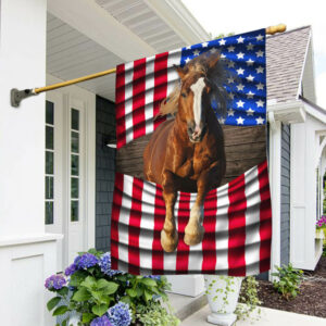 Patriotic Horse American Flag THB3647Fv7