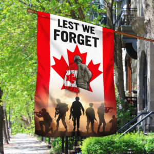 Canadian Veteran Flag Lest We Forget BNN186F